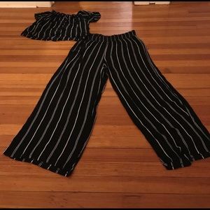 Two piece palazzo pants set